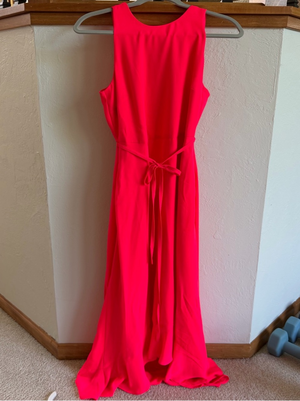 Banana Republic Coral-Red Maxi Dress